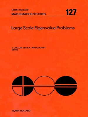cover image of Large Scale Eigenvalue Problems